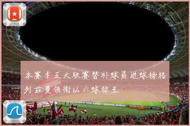 本赛季五大联赛替补球员进球榜格列兹曼领衔以六球称王
