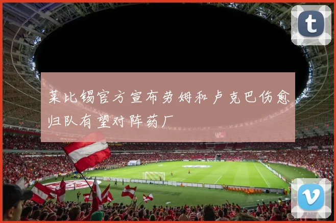 莱比锡官方宣布劳姆和卢克巴伤愈归队有望对阵药厂